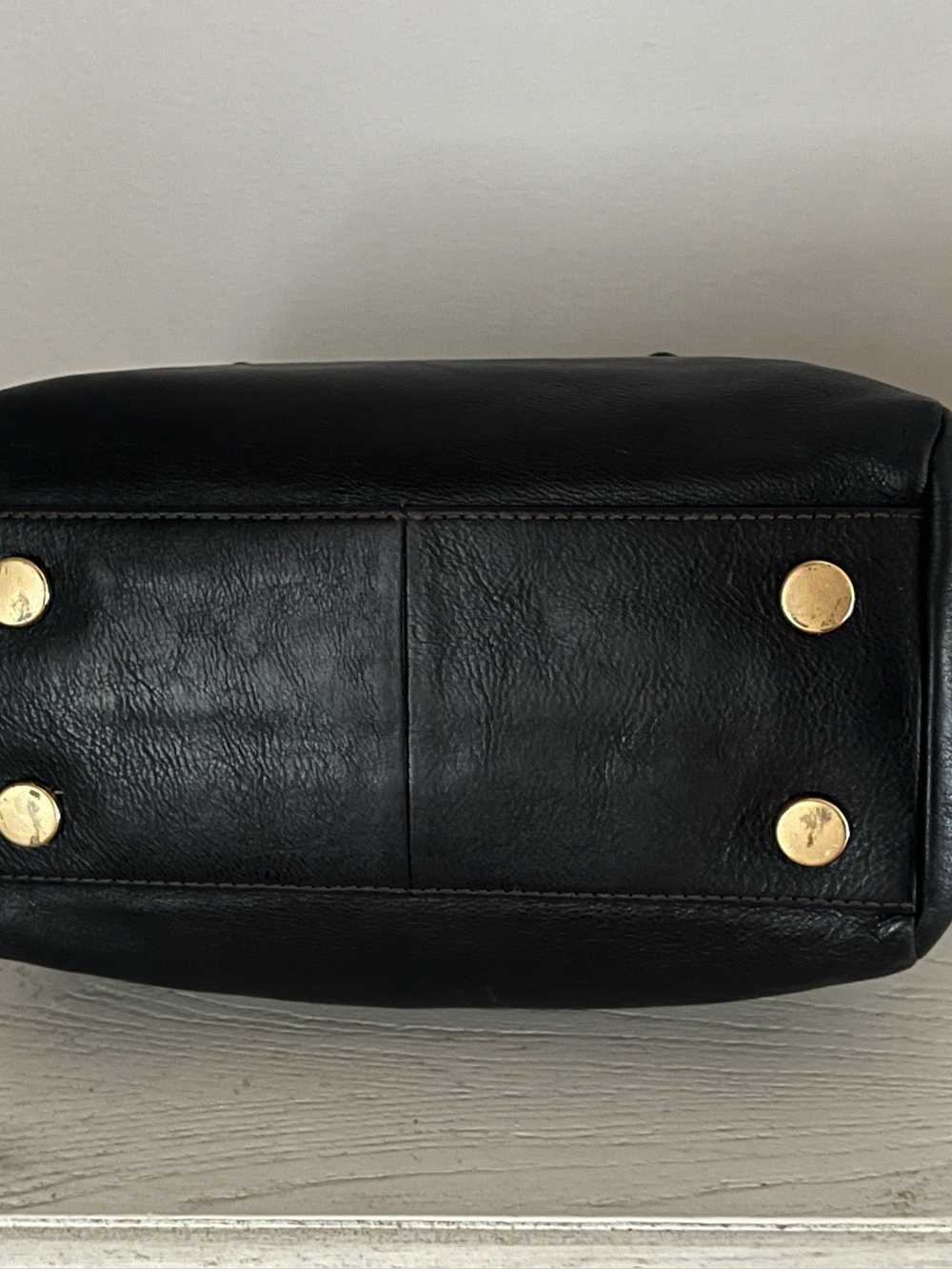 Fossil Sydney Satchel Bag With Optional Crossbody Strap Black Soft Leather - Picture 5 of 14